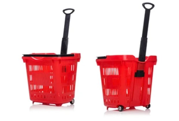 Deep plastic shopping basket 1