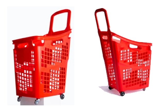 Deep plastic shopping basket 2