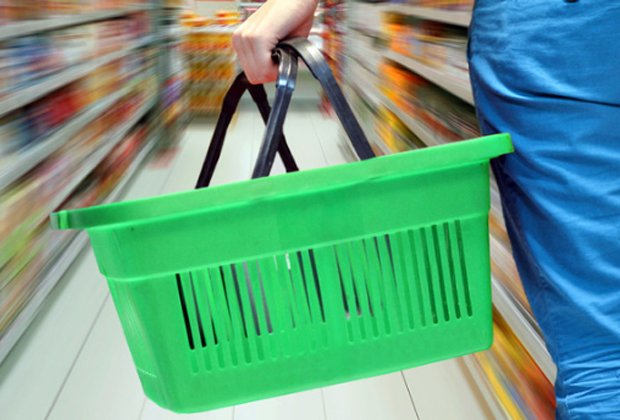 Plastic shopping basket 0