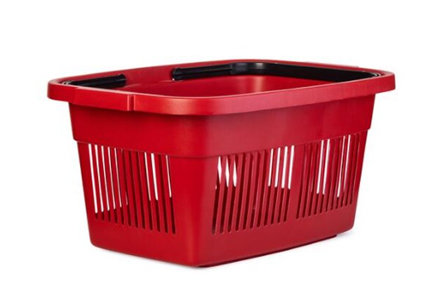 Plastic shopping basket 3