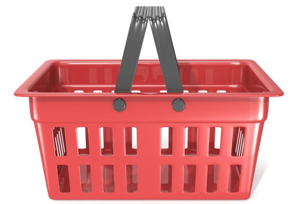 Plastic shopping basket 4