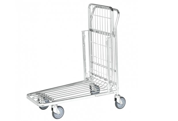 merchandiser Galvanised Folding Trolley 1